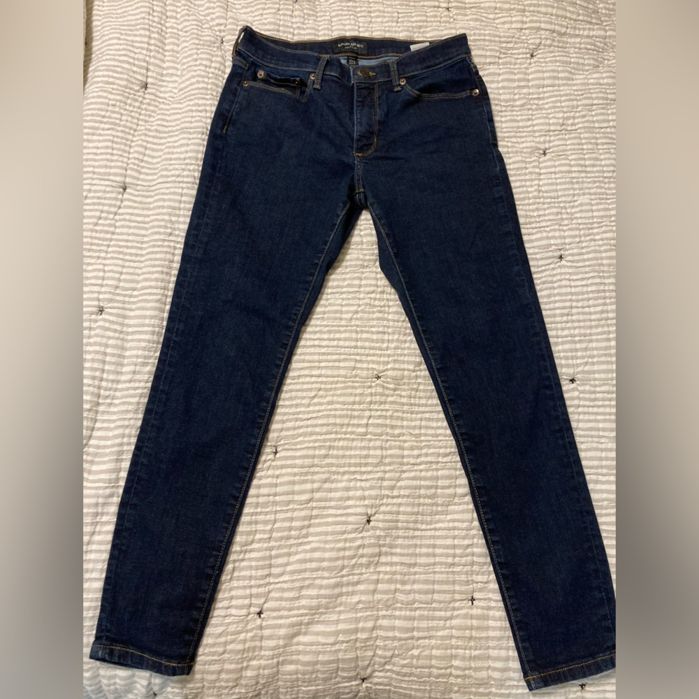 Banana Republic Sculpt Skinny Jeans 27P 4P Dark Wash Only Worn Three Times